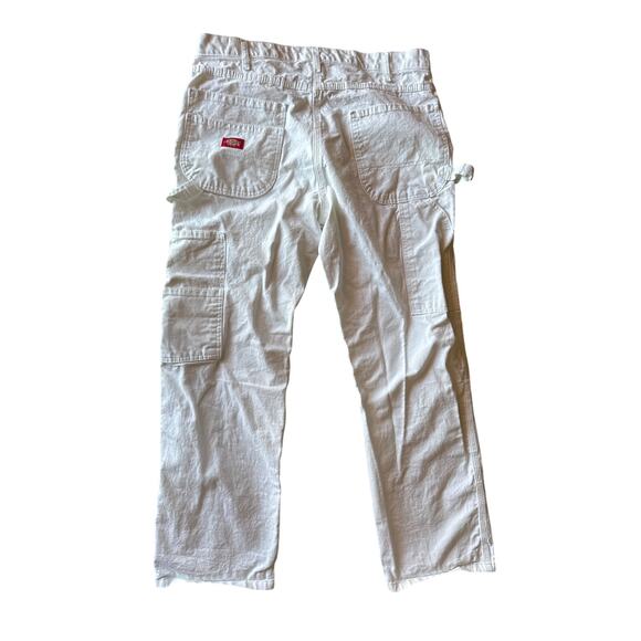 Dickies 36x34 White Painted Painters Workwear Carpenter Pants - Picture 2 of 10